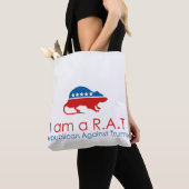 Ik ben een R.A.T.: Republikein tegen Trump Tote Bag (Dichtbij)