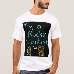 Ik ben een raketgeleerde satirische design t-shirt