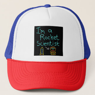 Ik ben een raketgeleerde satirische design trucker pet