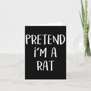 Ik ben een Rat Costume Party Funny Halloween Ra Kaart