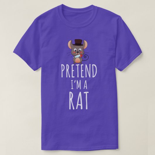 Ik ben een Rat Easy Halloween Costume. T-shirt (Design voorkant)