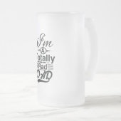 Ik ben een rauwe vader matglas bierpul (Voorkant rechts)