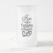 Ik ben een rauwe vader matglas bierpul (Center)