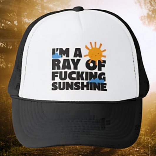 Ik ben een Ray of F*ing Sunshine Trucker Hoed – Gr Pet