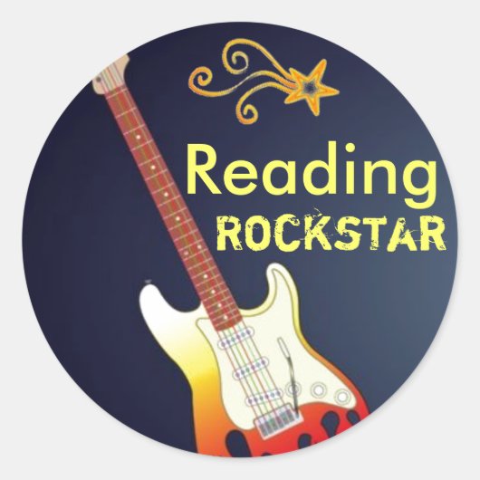 Ik ben een Reading Rockstar Sticker (Voorkant)