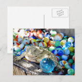 Ik ben een rechte schotel — "Marble Time" Briefkaart (Voorkant / Achterkant)