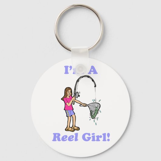 Ik ben een Reel Girl Sleutelhanger (Voorkant)
