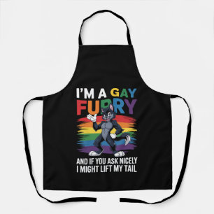 Ik ben een regenboog vos wolf gay furry Pride Mont Schort