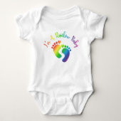 Ik ben een regenboogpak Baby. Romper (Voorkant)