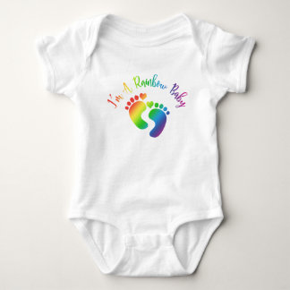 Ik ben een regenboogpak Baby. Romper