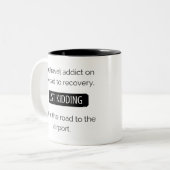 Ik ben een reisverslaafde Mok van 325 ml (Voorkant links)