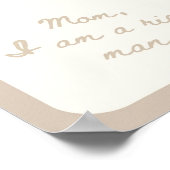 Ik ben een rijk Man gelukkig je neutraal trendy Poster (Hoek)