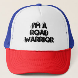 Ik ben een Road Warrior Trucker hoed Pet