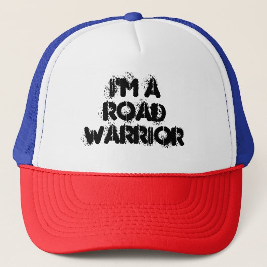 Ik ben een Road Warrior Trucker hoed Pet (Voorkant)