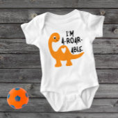 Ik ben een roar-able dinosaurus Baby bodysuit