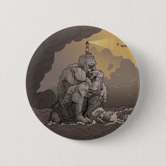 Ik ben een Rock-knop Ronde Button 5,7 Cm (Voorkant)