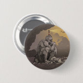 Ik ben een Rock-knop Ronde Button 5,7 Cm (Voorkant /achterkant)