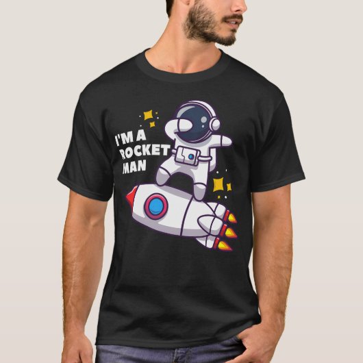 Ik ben een Rocketman T-shirt (Voorkant)