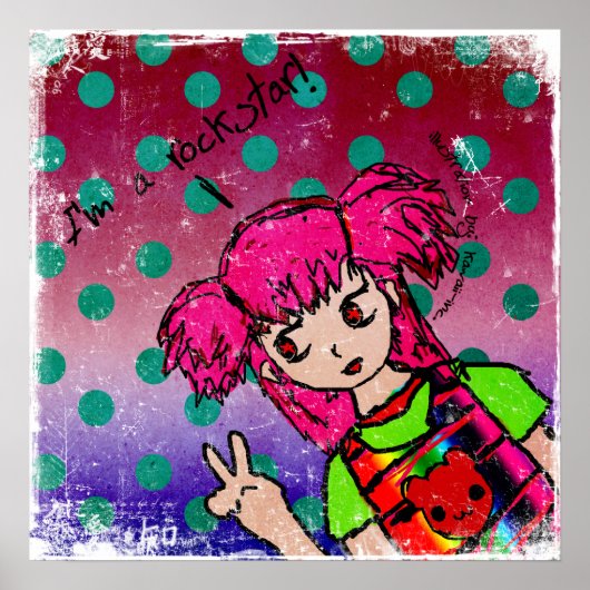 Ik ben een Rockstar Poster (Voorkant)