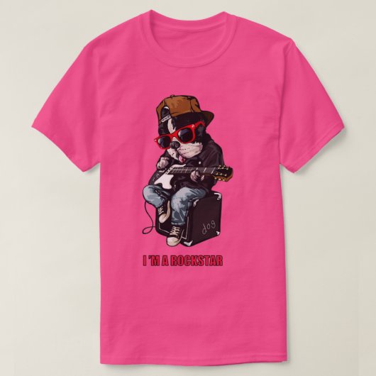 Ik ben een Rockstar T-shirt (Design voorkant)