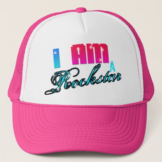 IK BEN EEN ROCKSTAR TRUCKER PET (Voorkant)