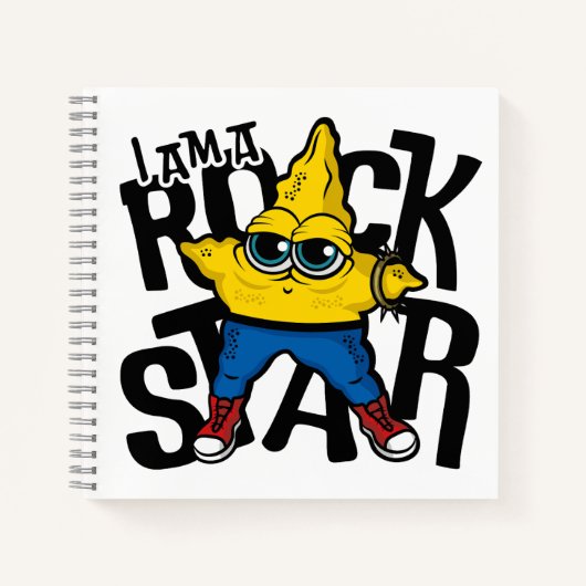 Ik ben een rockster notitieboek (Voorkant)