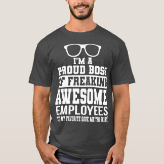 Ik ben een rode baas van freaking Geweldige werkne T-shirt