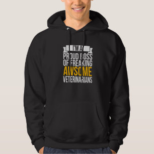 Ik ben een rode baas van Geweldige dierenartsen. Hoodie