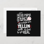 Ik ben een rode mama en mijn baby op dat veld. aankondigingskaart (Voorkant / Achterkant)