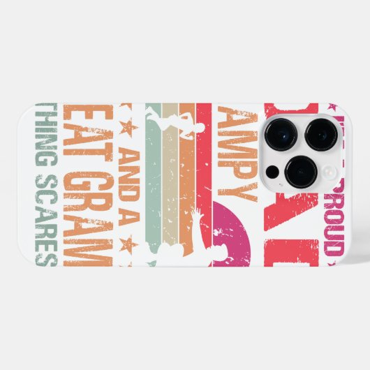 Ik ben een rode pap grijs en een mooie grijze. iPhone hoesje (Achterkant horizontaal)