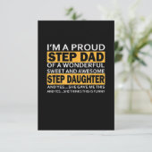 Ik ben een rode vader van een fantastische stapdoc RSVP kaartje (Staand voorkant)