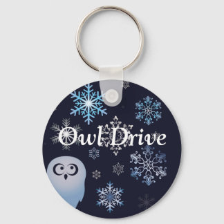 Ik ben een roetsnoedig owy Owl Blue Sleutelhanger