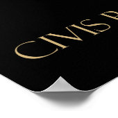 Ik ben een Romeins burger - Civis Romanus Sum Poster (Hoek)