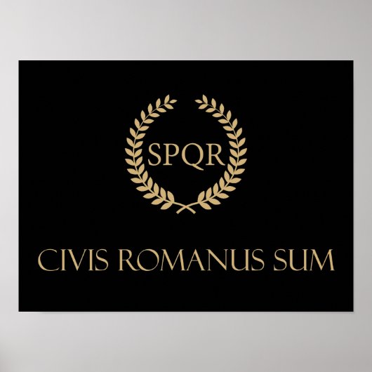 Ik ben een Romeins burger - Civis Romanus Sum Poster (Voorkant)