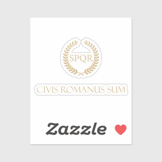Ik ben een Romeins burger - Civis Romanus Sum Sticker (Vel)