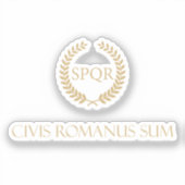Ik ben een Romeins burger - Civis Romanus Sum Sticker (Voorkant)