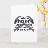 Ik ben een Roofer Roof Roofers Man Pap Constructio Kaart (Gele Bloem)