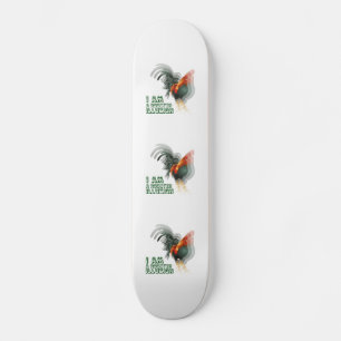 Ik ben een rooster-illusie persoonlijk skateboard