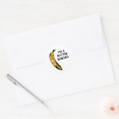 Ik ben een rotte Banaan Ronde Sticker (Envelop)