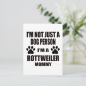Ik ben een rottweiler mama briefkaart (Staand voorkant)