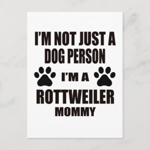 Ik ben een rottweiler mama briefkaart