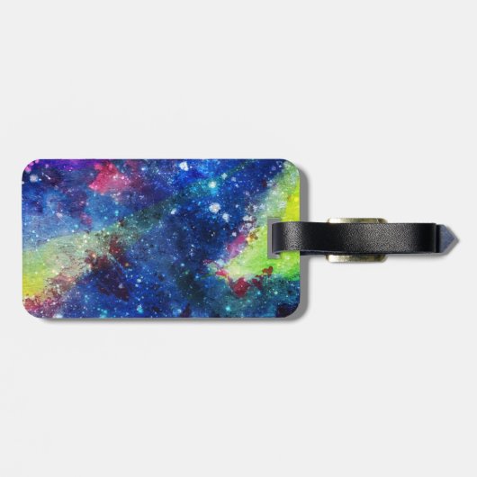 Ik ben een ruimtevaartschilderij van de reiziger,  bagagelabel (Achterkant horizontaal)