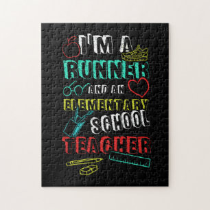 Ik ben een runner en een basisleraar aan SH Legpuzzel