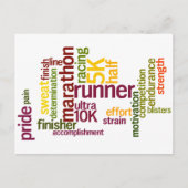 Ik ben een Runner Words Briefkaart (Voorkant)