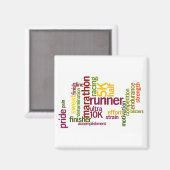 Ik ben een Runner Words Magneet (Voorkant / Achterkant)