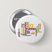 Ik ben een Runner Words Ronde Button 5,7 Cm (Voorkant /achterkant)