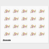 Ik ben een Runner Words Ronde Sticker (Vel)