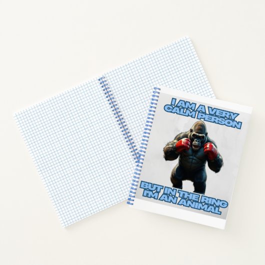 Ik ben een rustig persoon, maar in de ring ben ik notitieboek (Binnen)