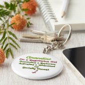 Ik ben een Sagittarius Girl Persoonlijke Sleutelha Sleutelhanger (Zijkant)