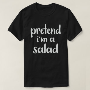 Ik ben een salade, luie, luie kostuum. t-shirt